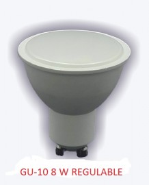 LAMPARA LED GU-10 8 WATIOS 4500 K REGULABLE