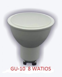 LAMPARA LED GU-10 8 WATIOS 3000 K